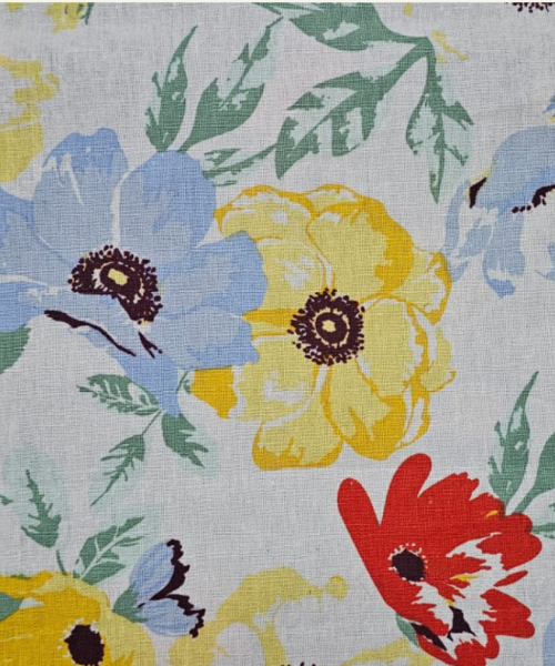 W27850 55%LINEN 45%COTTON DIGITAL PRINTED
