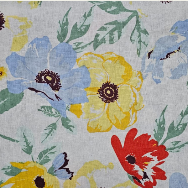 W27850 55%LINEN 45%COTTON DIGITAL PRINTED