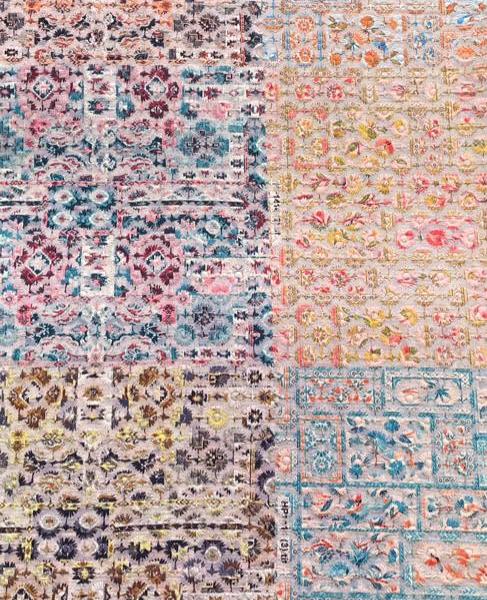 Rayon chiffon sequence with digital print