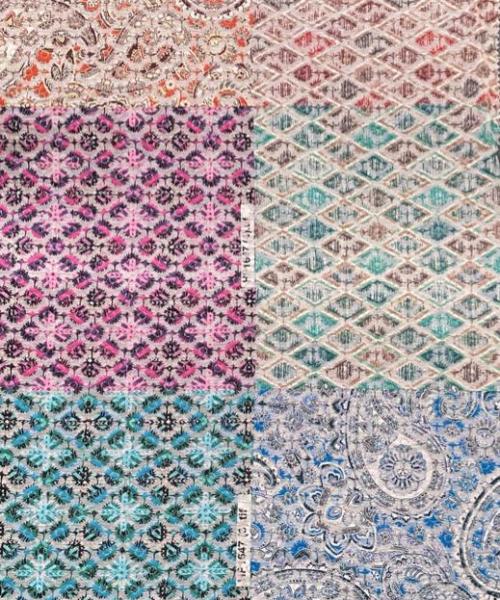 Rayon chiffon sequence with digital print